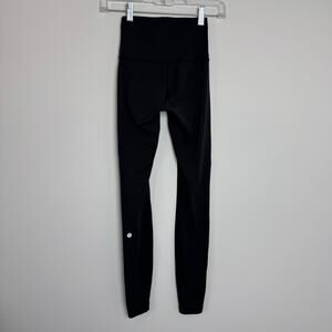 Lululemon Black Wunder Train High Rise Tight Legging 28" Size 2